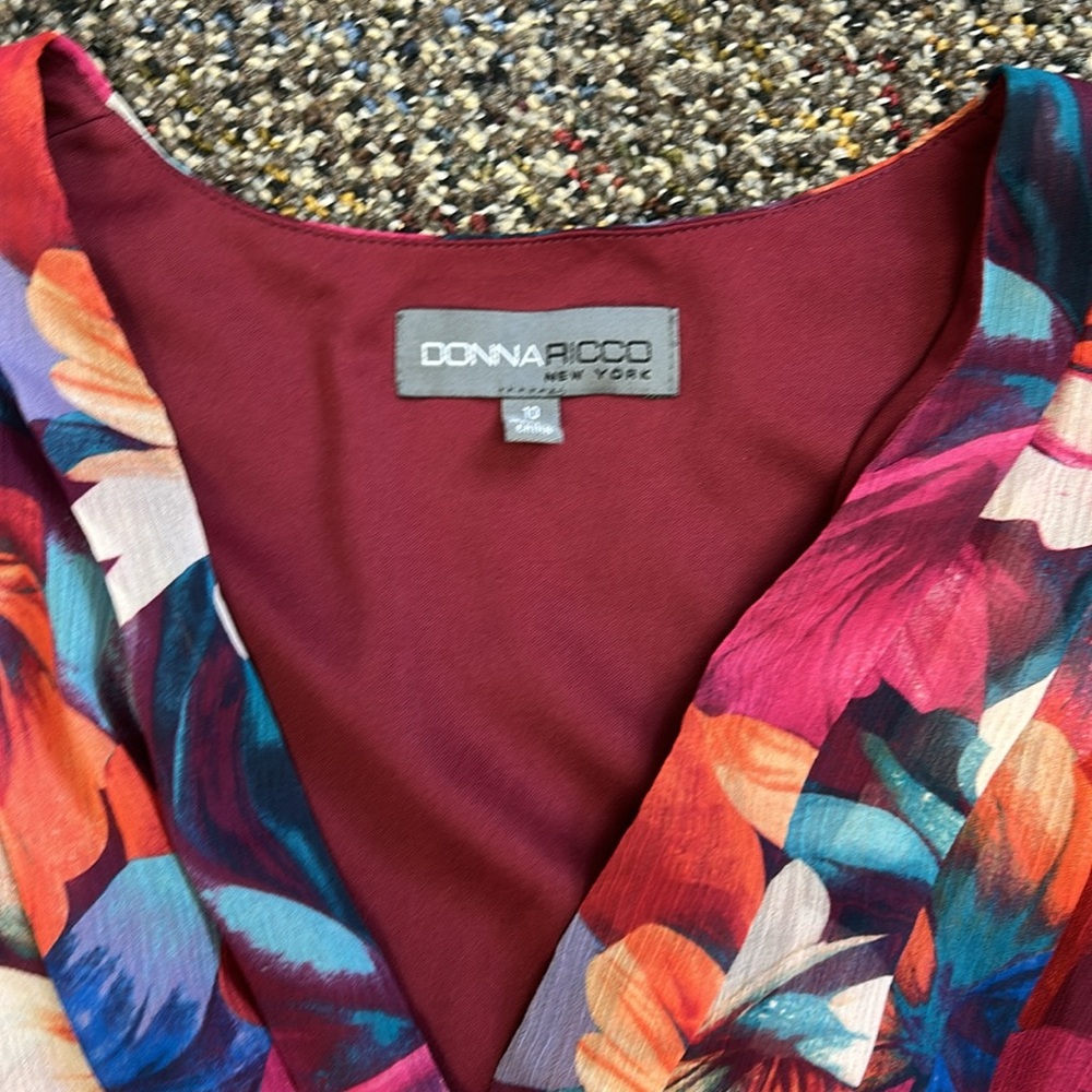 NWOT Donna Ricco Maxi Dress Sz 10 - Picture 4 of 10